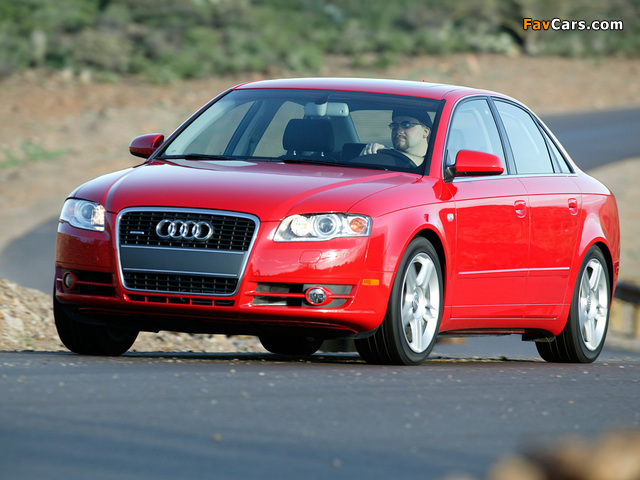 Audi A4 Sedan US-spec B7,8E (2004–2007) wallpapers (640 x 480)