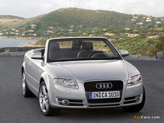 Audi A4 2.0T Cabrio B7,8H (2005) wallpapers (640 x 480)