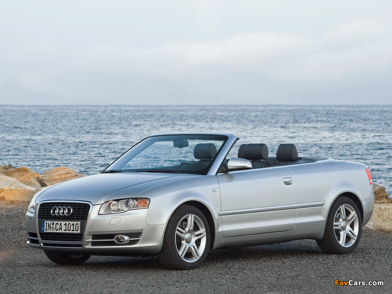 Audi A4 2.0T Cabrio B7,8H (2005) wallpapers (800 x 600)