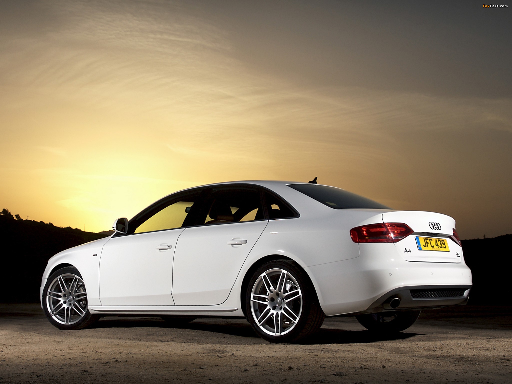 Audi A4 3.2 FSI quattro S-Line Sedan UK-spec B8,8K (2007–2011) wallpapers (2048 x 1536)