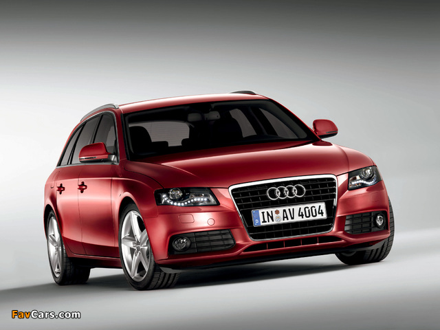 Audi A4 2.0 TDI Avant B8,8K (2008–2011) wallpapers (640 x 480)