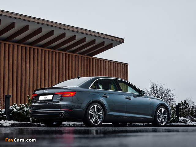 Audi A4 1.4 TFSI sport (B9) 2015 wallpapers (640 x 480)