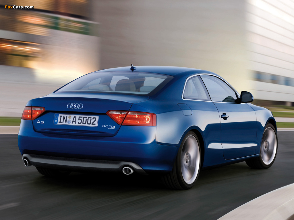 Audi A5 3.0 TDI quattro Coupe 2007–11 photos (1024 x 768)