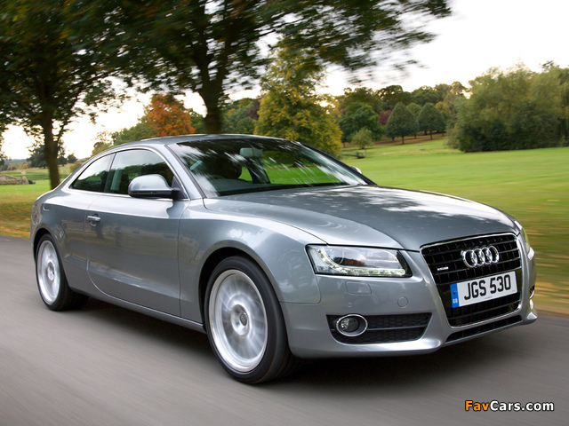 Audi A5 3.2 Coupe UK-spec 2007–11 pictures (640 x 480)