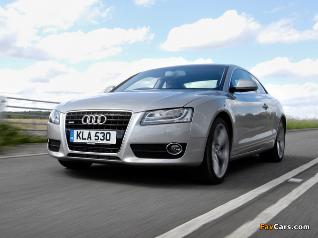 Audi A5 3.0 TDI quattro Coupe UK-spec 2007–11 pictures (640 x 480)