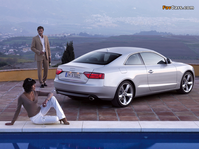 Audi A5 3.2 Coupe 2007–11 wallpapers (640 x 480)