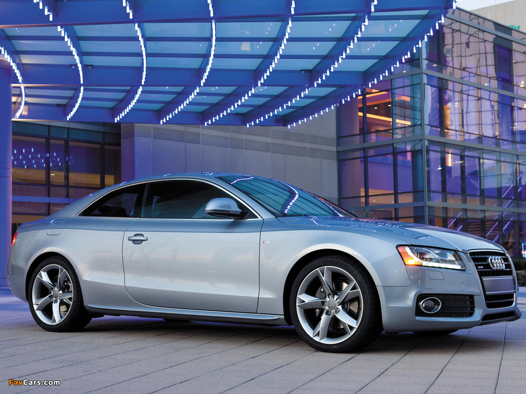 Audi A5 3.2 S-Line Coupe US-spec 2008–11 wallpapers (1024 x 768)