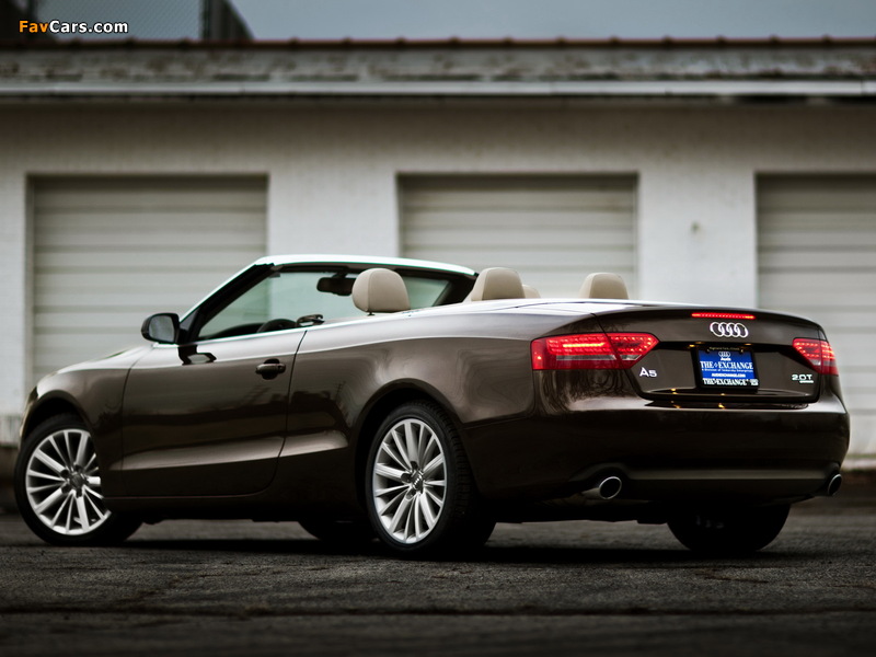 Audi A5 2.0T Cabriolet US-spec 2009–11 images (800 x 600)