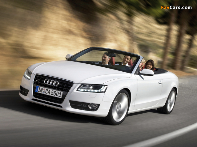 Audi A5 3.0 TDI Cabriolet 2009–11 photos (640 x 480)