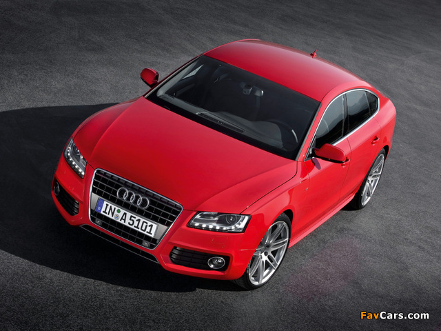 Audi A5 Sportback 2.0T S-Line 2009–11 photos (640 x 480)