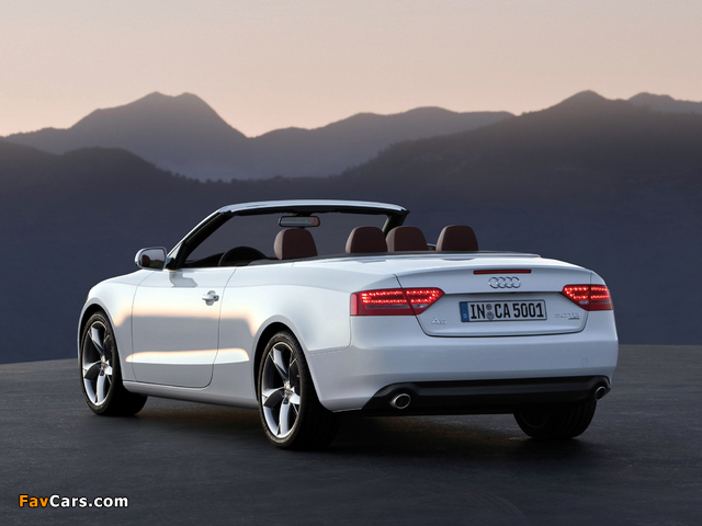 Audi A5 3.0 TDI Cabriolet 2009–11 pictures (640 x 480)