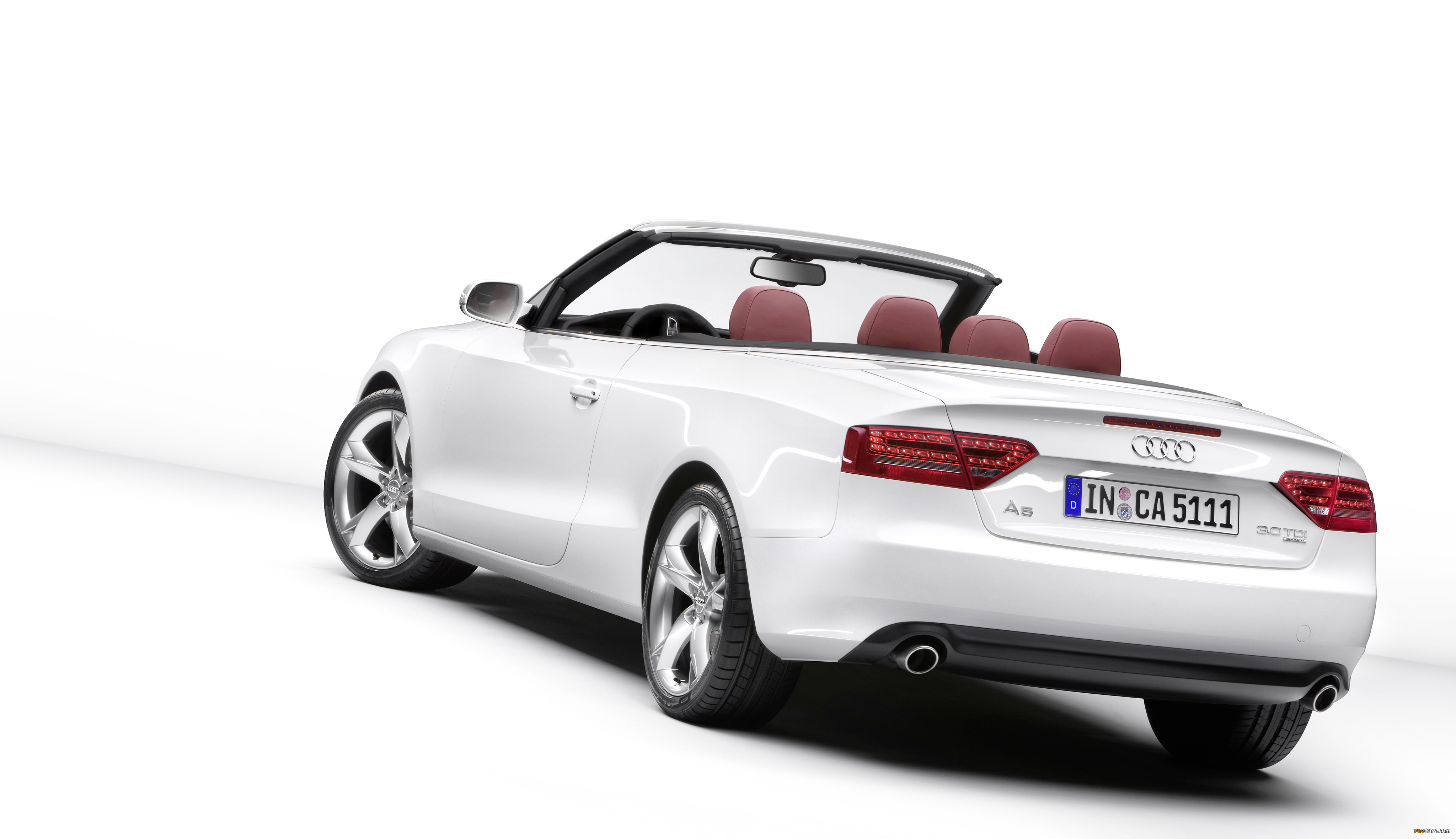 Audi A5 3.0 TDI Cabriolet 2009–11 pictures (4096 x 2361)