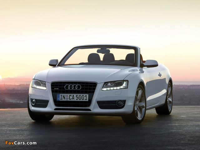 Audi A5 3.0 TDI Cabriolet 2009–11 pictures (640 x 480)