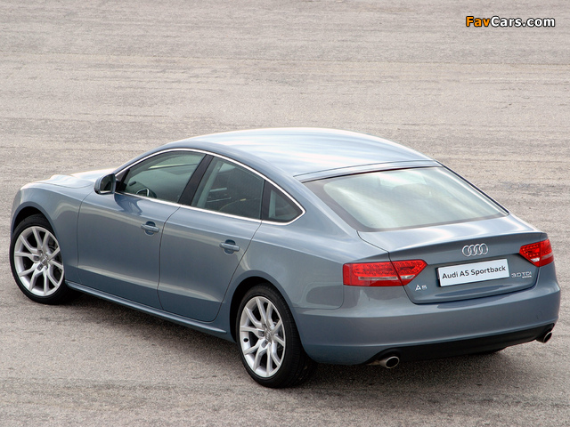 Audi A5 Sportback 3.0 TDI quattro ZA-spec 2009–11 wallpapers (640 x 480)