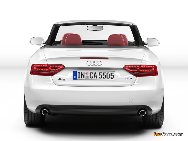 Audi A5 3.0 TDI Cabriolet 2009–11 wallpapers (640 x 480)