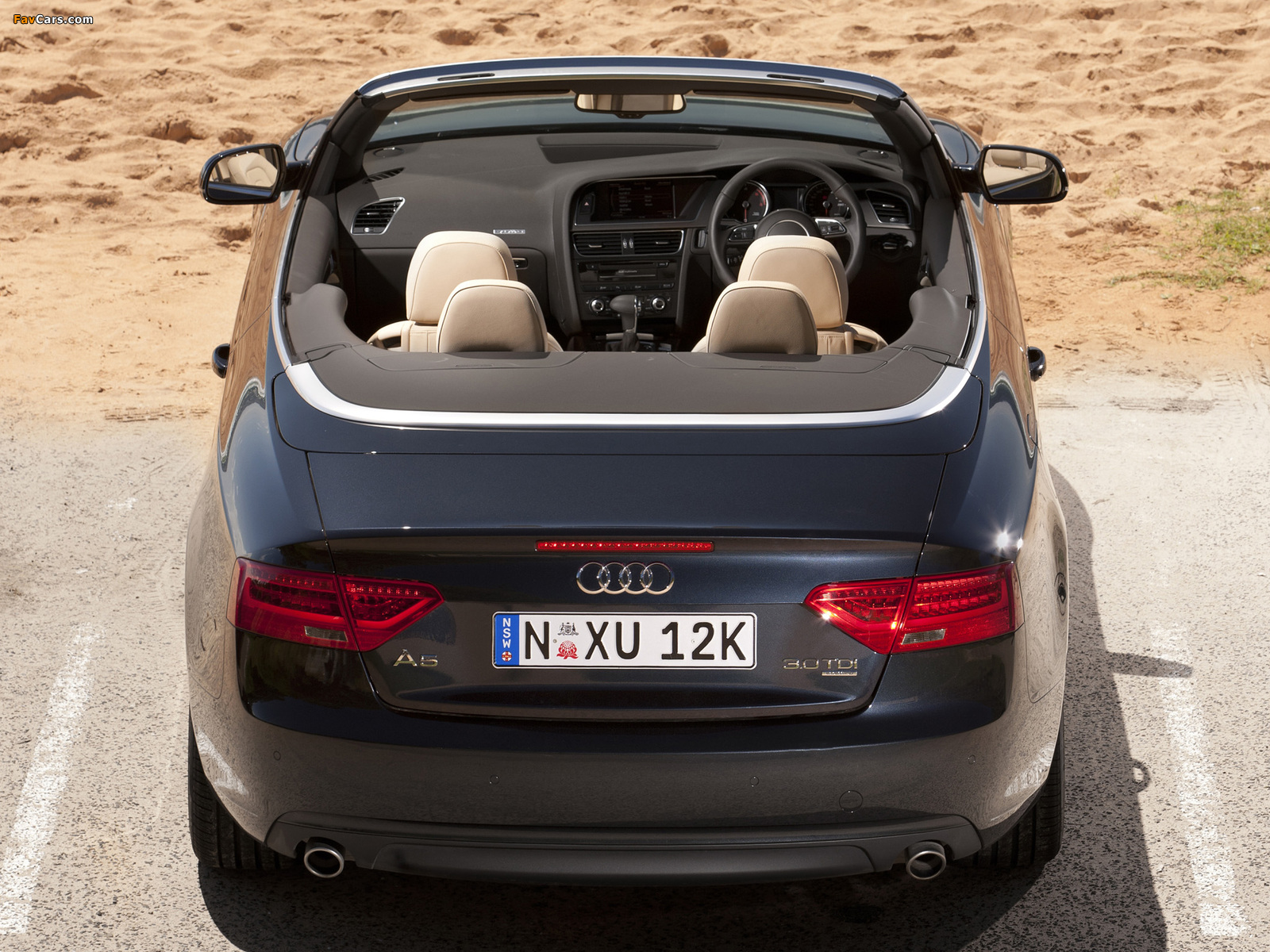 Audi A5 3.0 TDI quattro Cabriolet AU-spec 2012 photos (1600 x 1200)