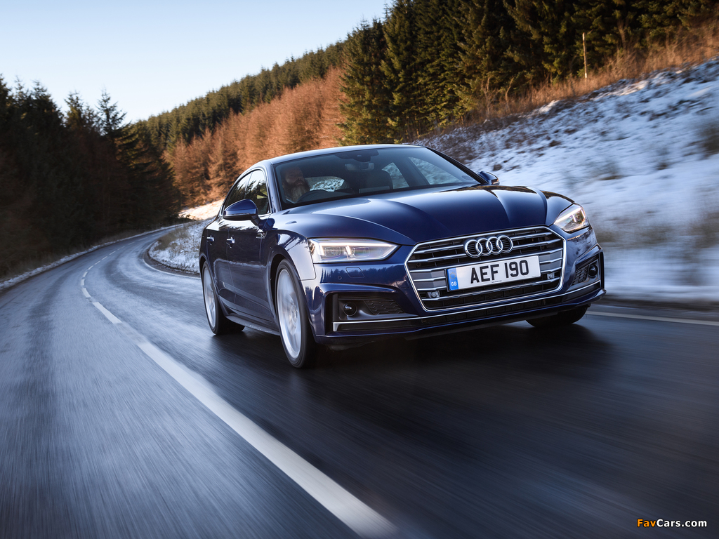 Audi A5 Sportback 2.0 TDI S line UK-spec 2017 wallpapers (1024 x 768)