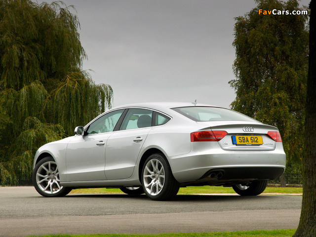 Images of Audi A5 Sportback 2.0 TDI quattro UK-spec 2009–11 (640 x 480)