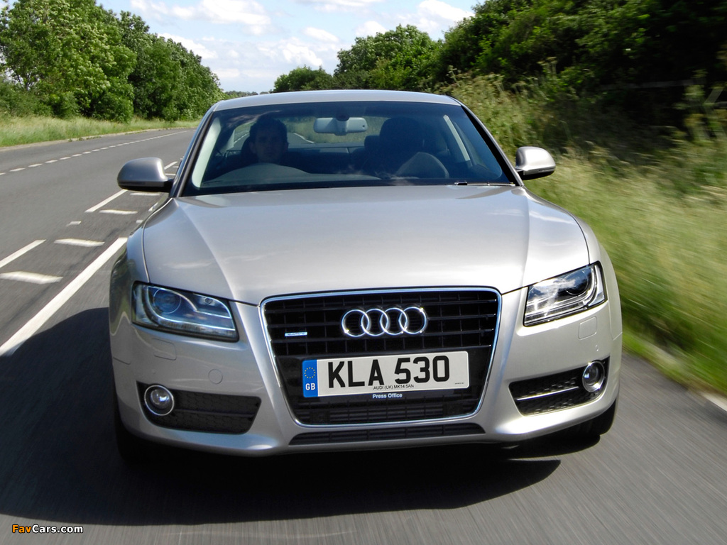 Photos of Audi A5 3.0 TDI quattro Coupe UK-spec 2007–11 (1024 x 768)