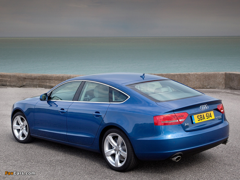 Photos of Audi A5 Sportback 3.0 TDI quattro UK-spec 2009–11 (800 x 600)