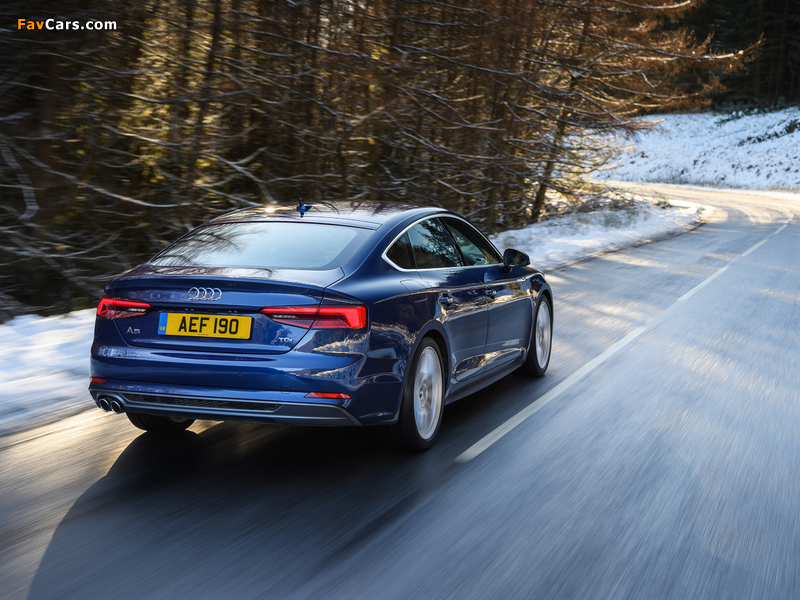 Photos of Audi A5 Sportback 2.0 TDI S line UK-spec 2017 (800 x 600)