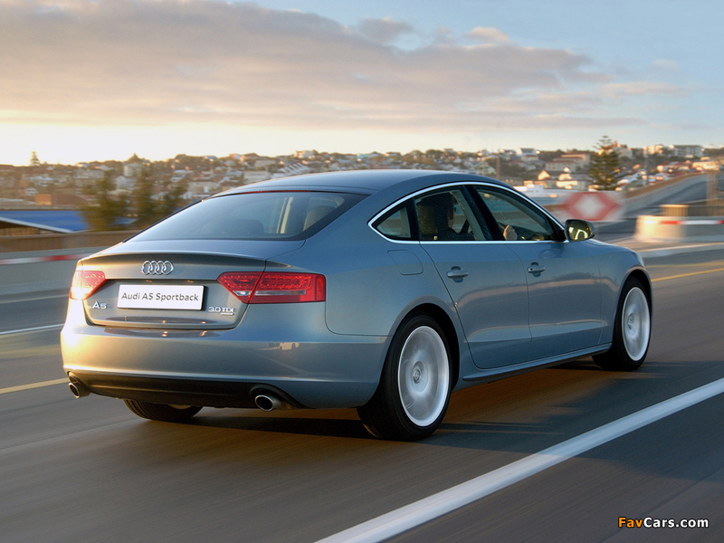 Pictures of Audi A5 Sportback 3.0 TDI quattro ZA-spec 2009–11 (800 x 600)