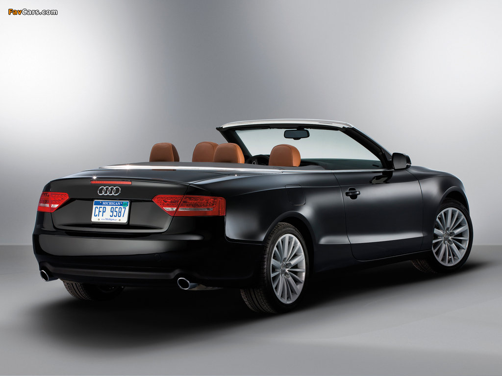 Pictures of Audi A5 2.0T Cabriolet US-spec 2009–11 (1024 x 768)