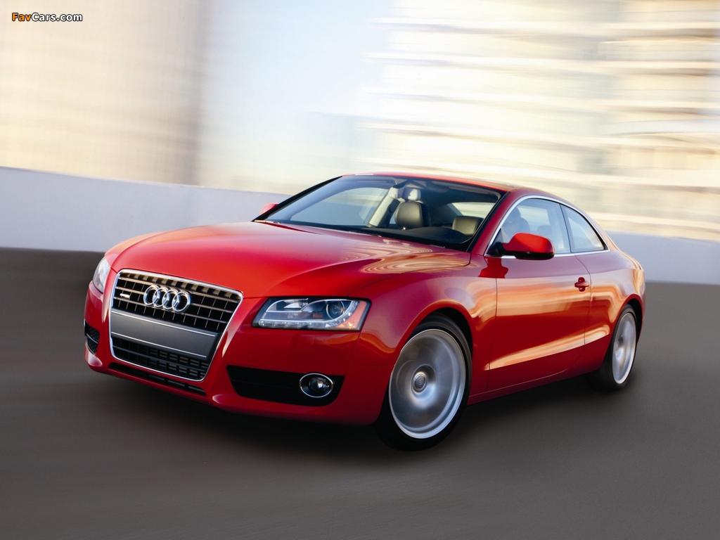 Audi A5 2.0T Coupe US-spec 2007–11 wallpapers (1024 x 768)