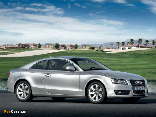 Audi A5 2.7 TDI Coupe 2007–11 wallpapers (640 x 480)