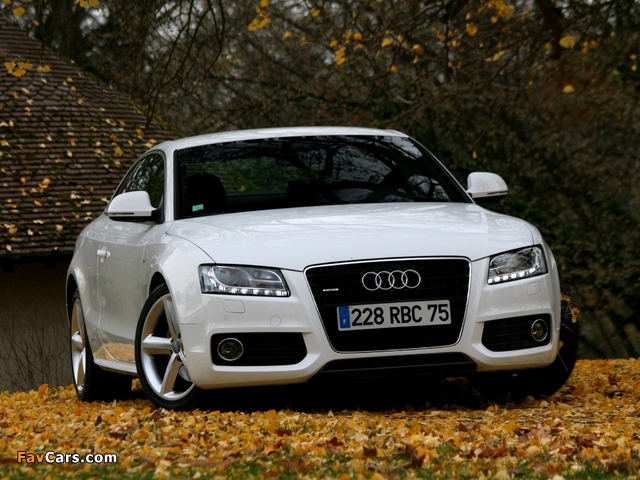 Audi A5 3.0 TDI quattro Coupe 2007–11 wallpapers (640 x 480)