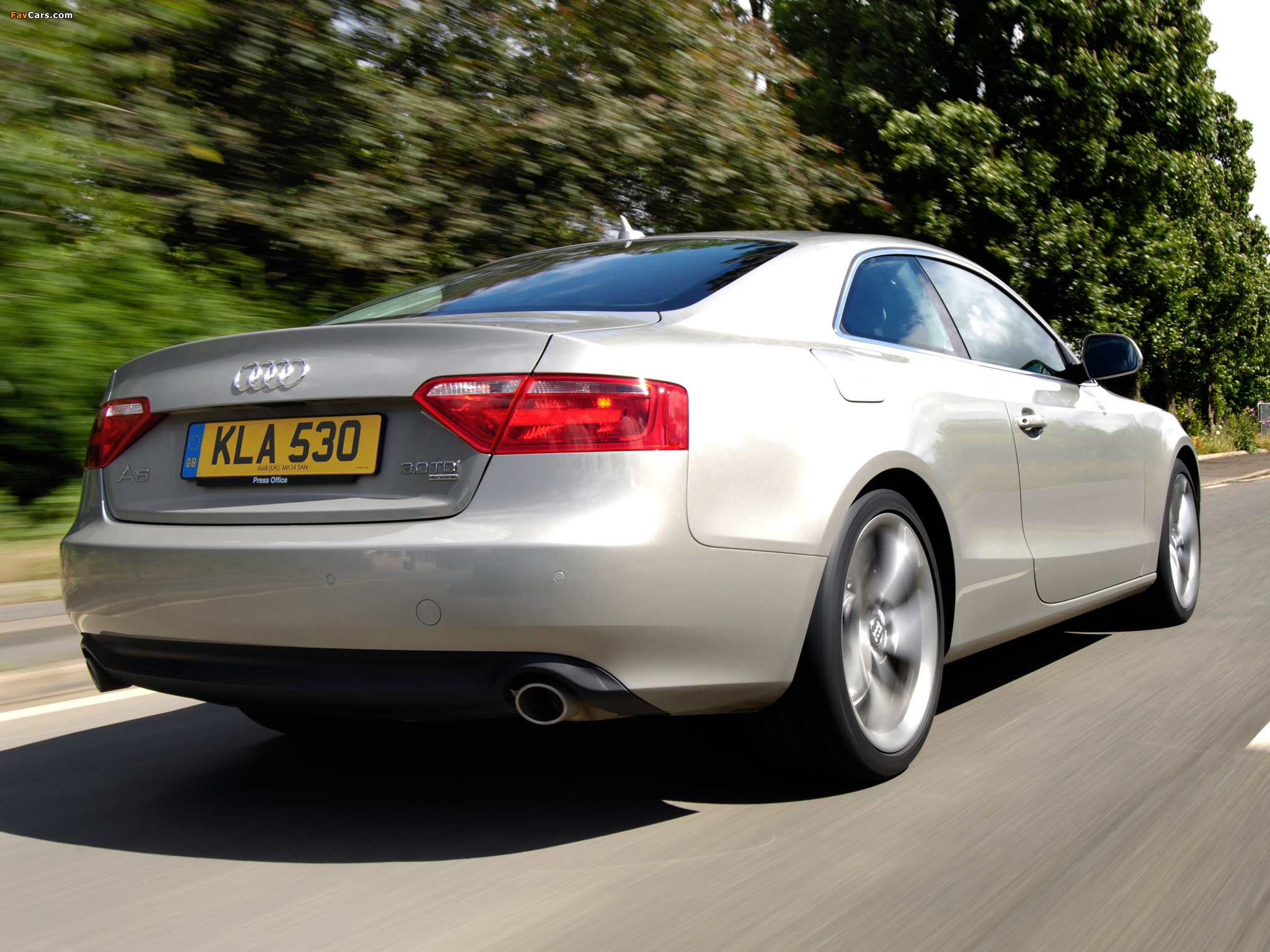 Audi A5 3.0 TDI quattro Coupe UK-spec 2007–11 wallpapers (2048 x 1536)