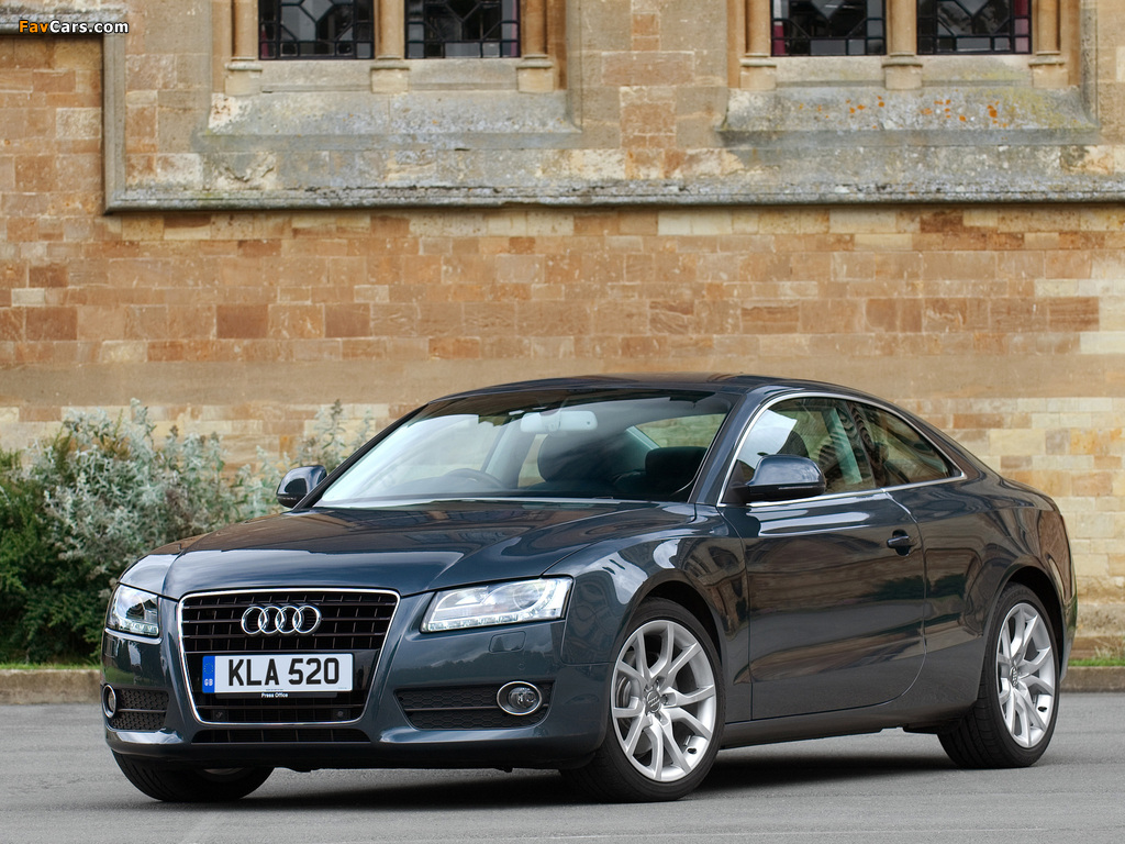 Audi A5 3.2 Coupe UK-spec 2007–11 wallpapers (1024 x 768)