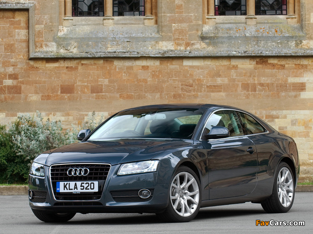 Audi A5 3.2 Coupe UK-spec 2007–11 wallpapers (640 x 480)