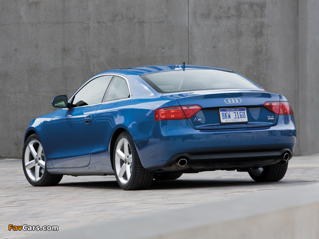 Audi A5 3.2 Coupe US-spec 2007–11 wallpapers (640 x 480)