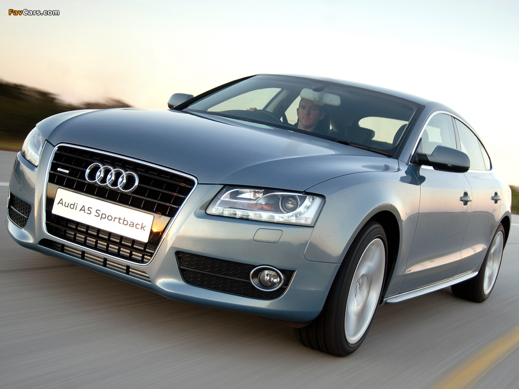 Audi A5 Sportback 3.0 TDI quattro ZA-spec 2009–11 wallpapers (1024 x 768)