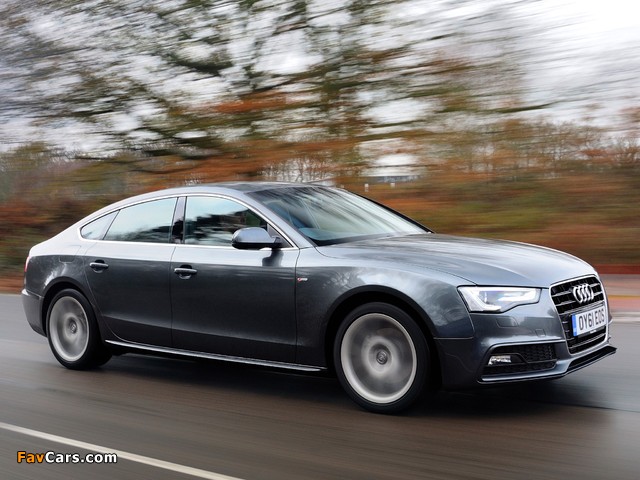 Audi A5 Sportback 3.0 TDI S-Line UK-spec 2011 wallpapers (640 x 480)