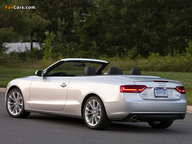 Audi A5 2.0T Cabriolet US-spec 2012 wallpapers (640 x 480)