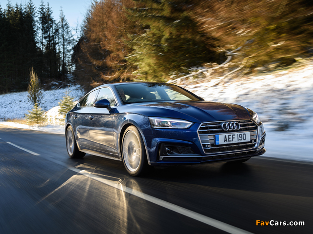 Audi A5 Sportback 2.0 TDI S line UK-spec 2017 wallpapers (640 x 480)