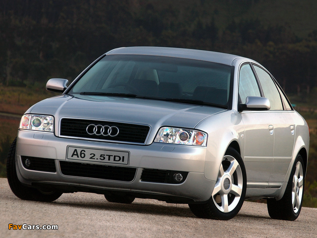 Audi A6 2.5 TDI Sedan ZA-spec (4B,C5) 2001–04 images (640 x 480)