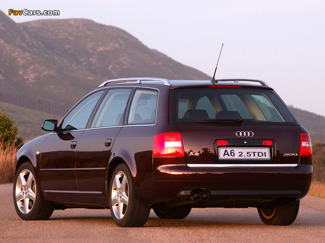 Audi A6 2.5 TDI Avant ZA-spec (4B,C5) 2001–04 pictures (640 x 480)