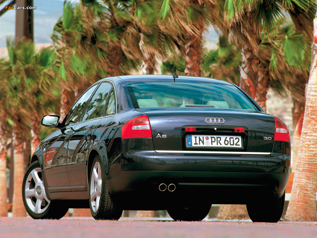 Audi A6 3.0 Sedan (4B,C5) 2001–04 pictures (1024 x 768)