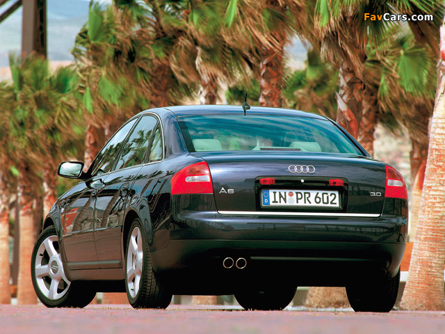 Audi A6 3.0 Sedan (4B,C5) 2001–04 pictures (640 x 480)