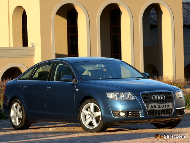 Audi A6 3.0 TDI quattro Sedan ZA-spec (4F,C6) 2005–08 images (640 x 480)