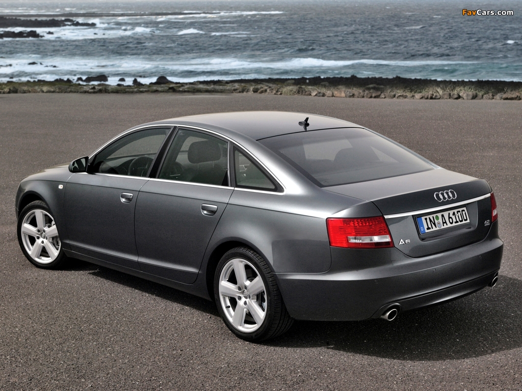 Audi A6 4.2 quattro S-Line Sedan (4F,C6) 2005–08 photos (1024 x 768)