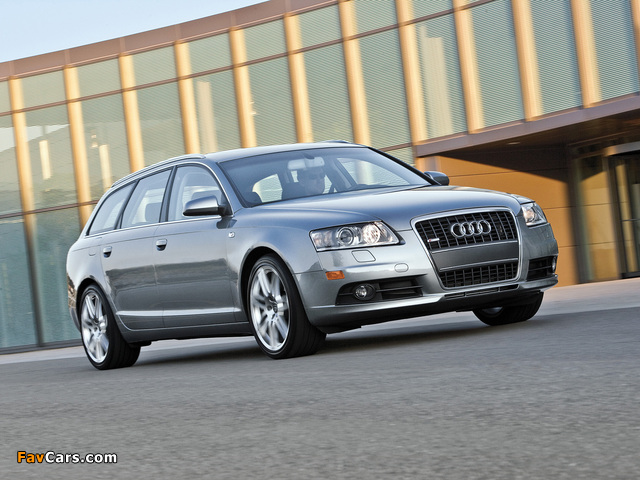 Audi A6 3.2 quattro S-Line Avant US-spec (4F,C6) 2005–08 photos (640 x 480)