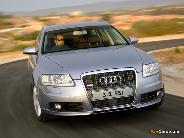 Audi A6 3.2 FSI quattro Avant ZA-spec (4F,C6) 2005–08 photos (640 x 480)