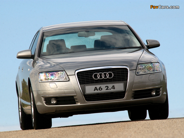 Audi A6 2.4 Sedan ZA-spec (4F,C6) 2005–08 wallpapers (640 x 480)