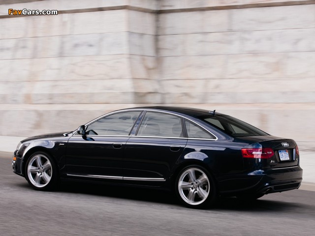 Audi A6 3.0T quattro S-Line Sedan US-spec (4F,C6) 2008–11 photos (640 x 480)