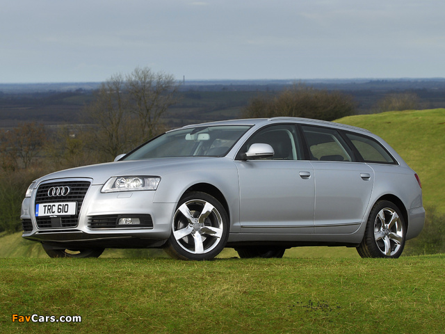 Audi A6 Avant UK-spec (4F,C6) 2008–11 pictures (640 x 480)