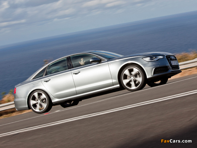 Audi A6 2.8T S-Line Sedan AU-spec (4G,C7) 2011 images (640 x 480)